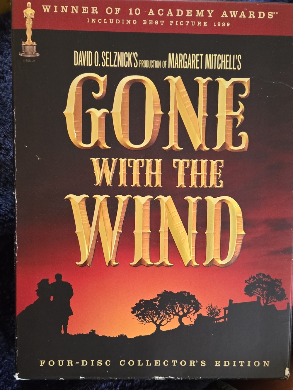 Gone With The Wind Four-Disc Collector's Edition - Gold & Red Cover